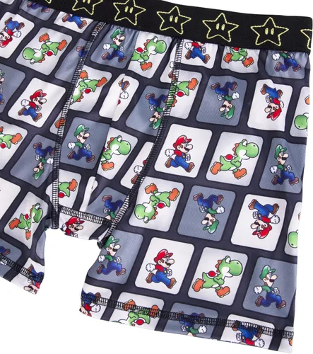 Miniatura 4 de Nintendo Calzoncillos Super Boxer para Niños con Mario, Luigi, Toad, Yoshi, Peach & Bowser, Tallas 4, 6, 8, 10 y 12