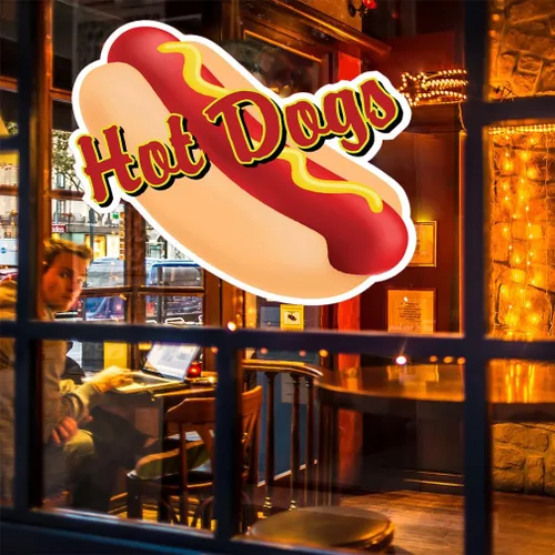 Miniatura 4 de Hotdogs Concession Restaurante Food Truck Adhesivo de vinilo troquelado de 10 pulgadas Varios