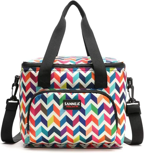 Miniatura 8 de Lonchera térmica reutilizable con aislamiento térmico linda para mujeres adultas, trabajo, oficina, viajes al aire libre, picnic, playa, barbacoa