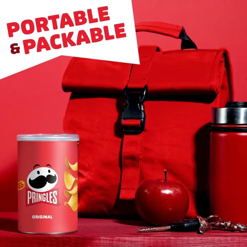 Miniatura 6 de Pringles - Papas fritas crujientes, bocadillos para el almuerzo, bocadillos para la oficina y los niños, listas para llevar, originales (12 latas)