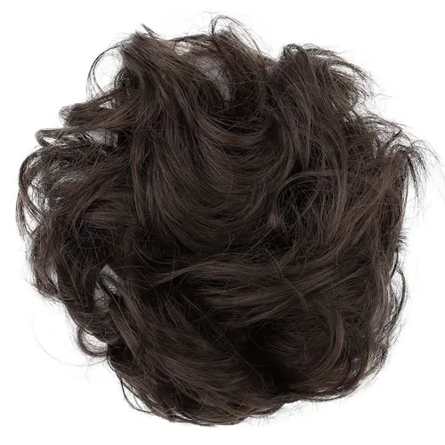 Miniatura 32 de CAISHA by Prettyshop Hairpiece Scrunchy Updo Bridal Peinado Voluminoso Ondulado Moño Desordenado Mezcla Rubio G13AL