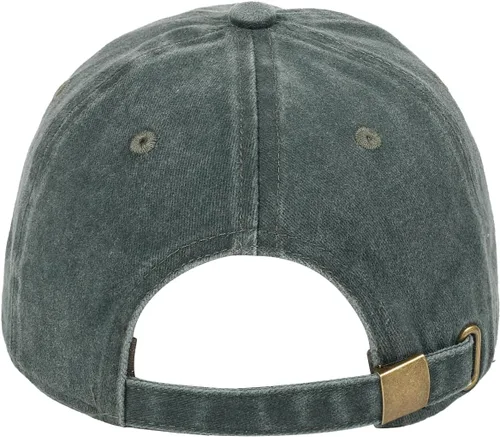 Miniatura 4 de HH HOFNEN Gorra de béisbol de algodón de sarga lavada y desgastada, vintage, ajustable, para hombre y mujer