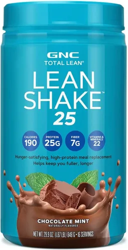 Miniatura 11 de GNC Total Lean - Batido magro de chocolate y menta, 14 onzas, 12 botellas