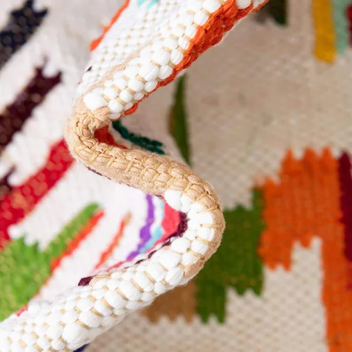 Miniatura 6 de Unique Loom Chindi Trellis Collection - Alfombra azteca (2 pies 2 pulgadas x 6 pies 1 pulgada, alfombra de pasillo, multicolor / azul)
