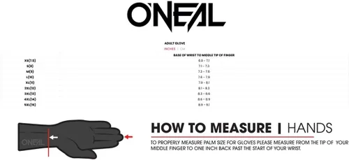 Miniatura 3 de O'NEAL Element Glove - Ropa de carreras para hombre, color negro 7.5