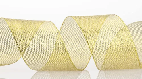 Miniatura 8 de YASEO Cinta de Purpurina Dorada de 2 Pulgadas, 25 Yardas de Cintas de Tela Metálica Brillante para Envolver Regalos, Decoración de Bodas y Fiestas