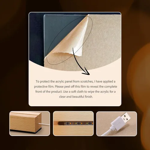 Miniatura 9 de Marcos de fotos personalizados con foto, placa de fotos personalizada con luz nocturna para ella, él, novia, novio, regalos de boda para esposa