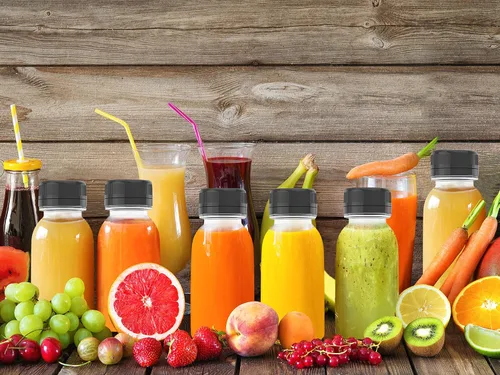 Miniatura 5 de 5 piezas de botellas de jugo de plástico reutilizables de 6 oz, recipientes transparentes a granel con tapas negras para jugo, batidos, té, leche