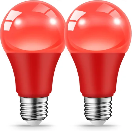 Miniatura 9 de JAHEKS Bombillas LED rosas para interiores y exteriores, 9 W (equivalente a 60 W), base E26, bombilla rosa para Navidad, Halloween, boda, fiesta