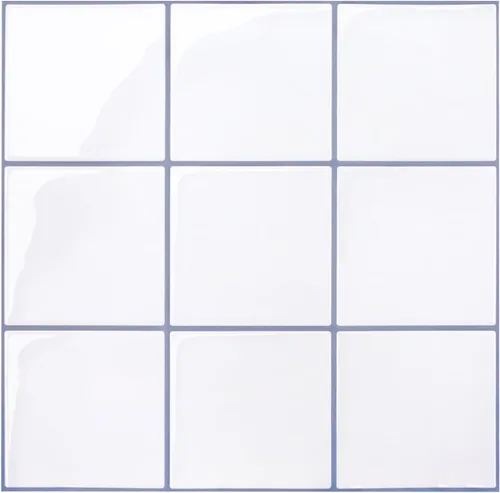 Miniatura 26 de Commomy Azulejos adhesivos negros más gruesos para despegar y pegar - 10 piezas de 12.0 x 12.0 pulgadas - Azulejos adhesivos 3D para salpicaduras