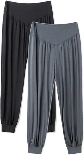 Miniatura 61 de Pantalones de algodón modal para mujer de AvaCostume, pantalones suaves para practicar yoga o deportes.