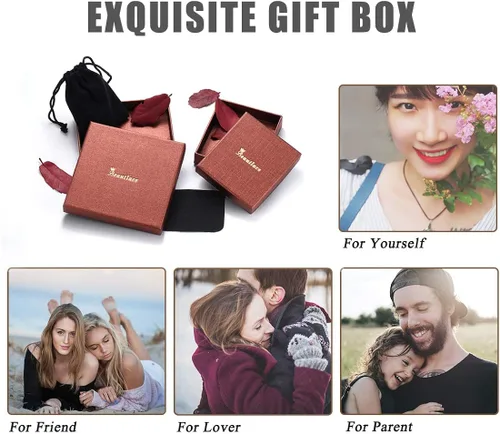 Miniatura 9 de beautlace Collares con forma de árboles de Navidad, colgante de muñeco de nieve de Papá Noel, collar de flor de rosa, joyería de Navidad para mujeres