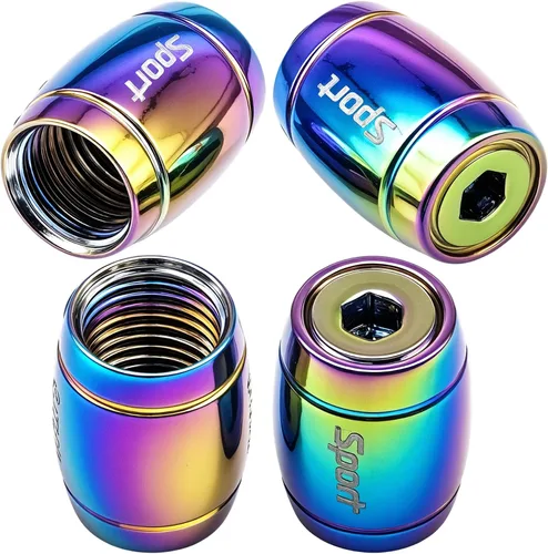 Miniatura 13 de Tapas de válvula de neumático, bala, aleación de aluminio, cubiertas universales a prueba de polvo para automóviles, SUV, camiones, bicicletas