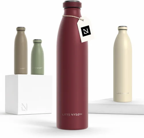 Miniatura 45 de LARS NYSØM Botella de agua XL de acero inoxidable aislada 12oz 17oz 25oz 34oz 51oz Botella térmica aislada para bebidas calientes y frías Azul