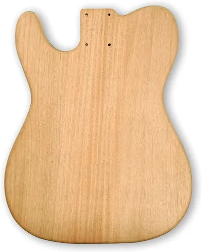 Miniatura 3 de Kit de guitarra eléctrica para bricolaje, kits para principiantes, tapa Birdseye Maple, cuerpo de caoba, mástil de caoba, herrajes cromados