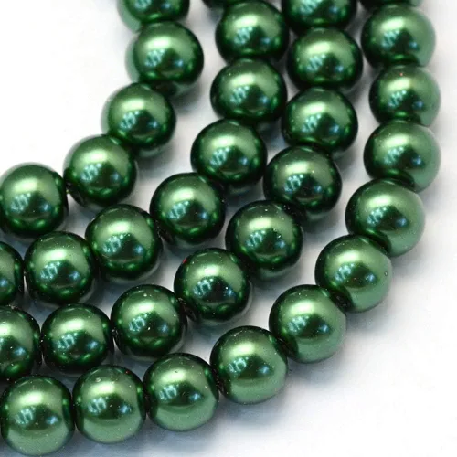 Miniatura 7 de KISSITTY 105 unids/hebra Burly Wood Satin Luster Glass Round Pearl Spacer Bead Loose Beads 0.315 in para bricolaje joyería artesanía 31.4