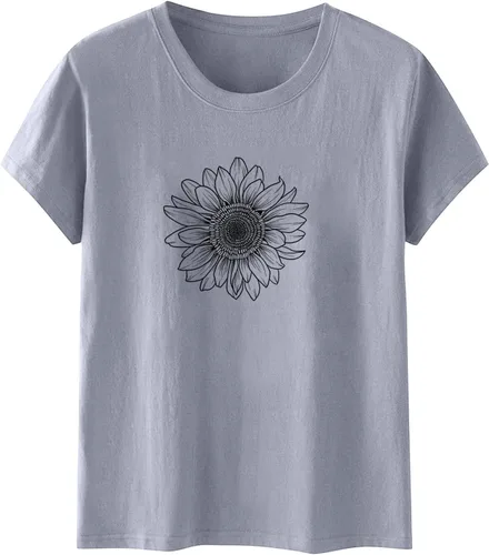 Miniatura 57 de Camiseta con estampado de animales para mujer, camiseta de libélula divertida, linda camiseta de manga corta, blusa de primavera 2023, camisas