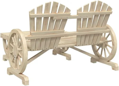 Miniatura 7 de Juego de 4 piezas de muebles de exterior de madera de abeto macizo para jardín, balcón, porche, espacios pequeños con cómodas sillas Adirondack