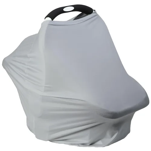 Miniatura 12 de Funda de asiento de automóvil transpirable para bebés, funda de lactancia de rayón suave multiusos para lactancia materna, toldo de asiento de Rosa