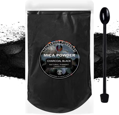 Miniatura 18 de Polvo de mica verde malaquita para resina epoxi, 3.5 onzas, bolsa sellada, pigmento en polvo de 2 tonos para brillo de labios, uñas, colorante