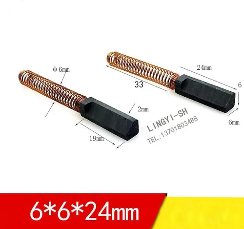 Miniatura 2 de (2 piezas) cepillos de motor de carbono para mezcladores Kitchenaid repuesto Repalce parte WPW10380496