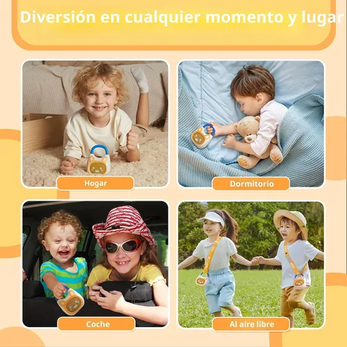 Miniatura 7 de alilo Pocket Bunny - Reproductor de música portátil para niños, juguetes musicales para niños pequeños, precargado de más de 120