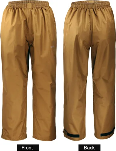 Miniatura 2 de iCreek Pantalones de lluvia para hombre, impermeables, transpirables, resistentes al viento, ligeros, para trabajo, lluvia, exteriores, senderismo