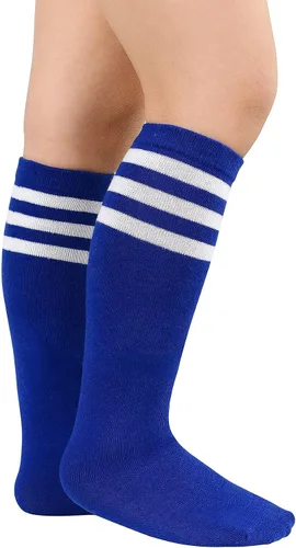 Miniatura 2 de Zando Calcetines de fútbol para niños, transpirables, hasta la rodilla, sin costuras, calcetines de béisbol para niños pequeños, calcetines de tubo