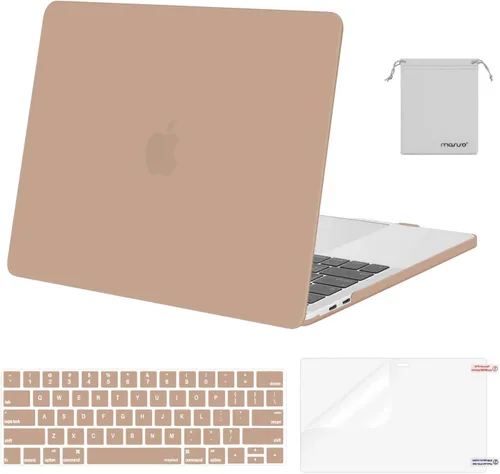 Miniatura 30 de MOSISO - Carcasa rígida de plástico, cubierta de teclado, protector de pantalla y bolsa de almacenamiento para MacBook Pro 13 pulgadas/33 cm Azul