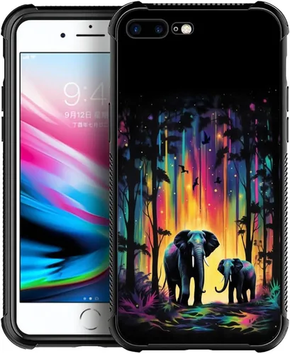 Miniatura 30 de Funda compatible con iPhone 7/8, diseño de bandera estadounidense con diseño de tiro con arco al aire libre, a prueba de golpes, antiarañazos