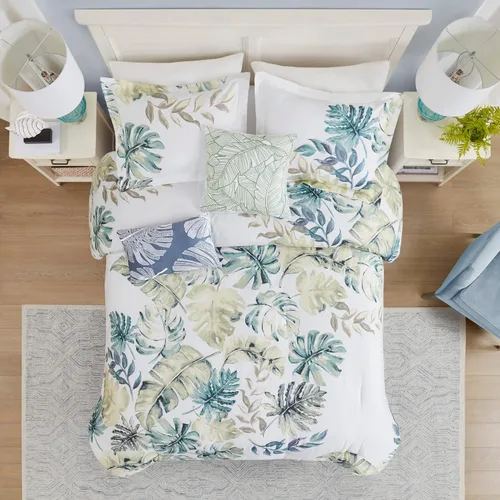 Miniatura 4 de Harbor House Acogedor juego de edredón de algodón, ropa de cama casual alternativa para todas las estaciones con fundas a juego, almohadas