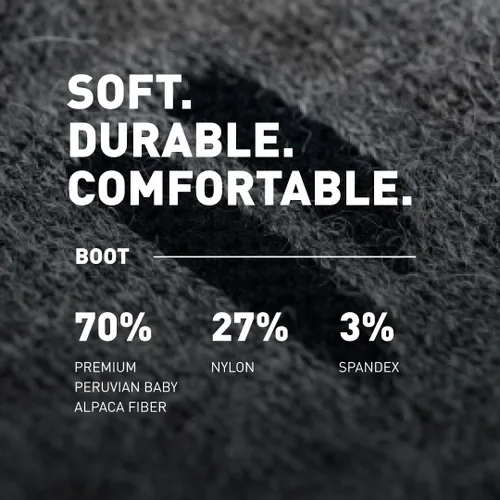 Miniatura 4 de Calcetines para botas de alpaca para hombres y mujeres, calcetines de alpaca que absorben la humedad para senderismo, correr, regulación