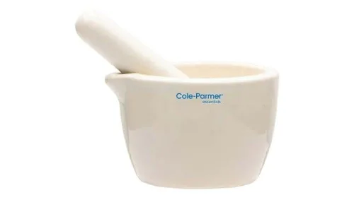 Cole-Parmer Juego de mortero y corneta no deseada, Porcelana, 1.7 fl oz