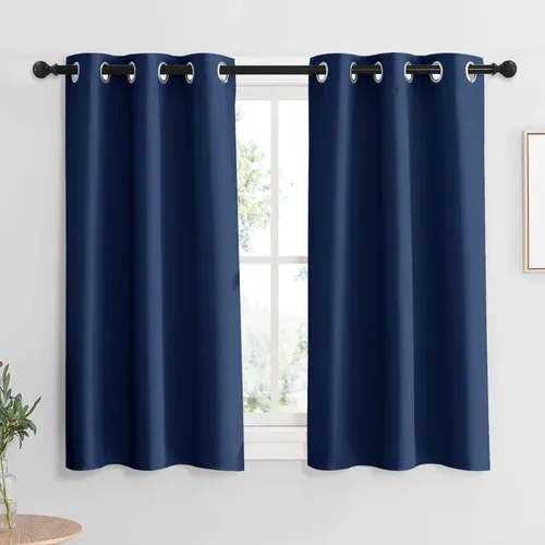 Miniatura 140 de RYB HOME Cortinas opacas de cocina de 36 pulgadas de largo, tratamiento de privacidad para ventanas pequeñas, aislamiento térmico, telón de fondo