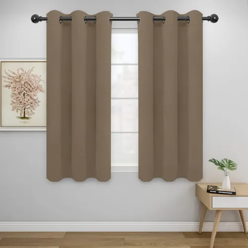 Miniatura 51 de Easy-Going - Cortinas opacas para dormitorio, aislamiento térmico sólido con ojales, cortinas de ventana para reducción de ruido, cortinas