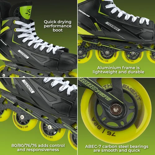 Miniatura 3 de 5th Element Enforcer Inline Roller Hockey Skate for Men Adult Street, Outdoor, Indoor Use, Roller Skating