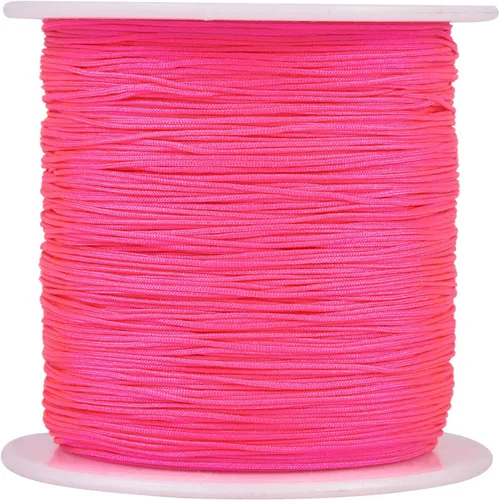Miniatura 12 de Pandahall - Cordón de nailon trenzado de 0.020 in, cuerda de nailon trenzado de 150 yardas con carrete de plástico para hacer joyas y manualidades