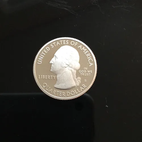 Miniatura 2 de 2014 America The Beautiful Silver Proof Smokey Mountains Deep Cameo (1/4) Buena Menta de EE. UU