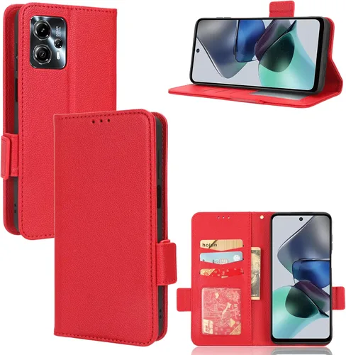Miniatura 195 de Funda de piel sintética compatible con Motorola Moto E22 4G, funda de piel sintética compatible con Motorola Moto E22i 4G, color negro