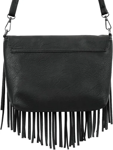 Miniatura 7 de HDE - Bolso de piel sintética para mujer, diseño de flecos