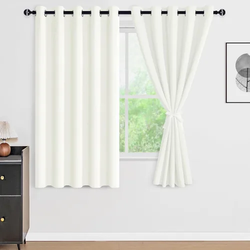 Miniatura 124 de DWCN Cortinas 100% opacas de 84 pulgadas de largo para dormitorio con forro negro, paneles de cortina de ventana de doble capa con aislamiento Azul