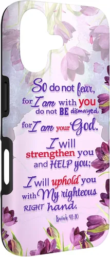 Miniatura 3 de So Do Not Fear for I 'm with You Isaías 41:10 - Funda cristiana para iPhone 17