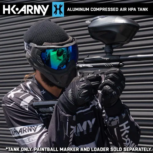 Miniatura 3 de HK Army Tanque de aire comprimido de aluminio HPA para paintball con sistemas de aire - Regulador estándar Negro