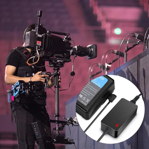 Miniatura 7 de KUNLUN D-Tap - Cargador rápido [DC 16.8V/4A] con cable de grifo D para montaje en V, bloqueo en V, cargador de batería de montaje dorado, para Sony