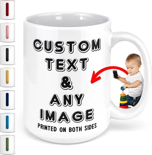 Miniatura 18 de Taza personalizada con texto en inglés "I Love You", regalos personalizados para parejas, regalos románticos con fotos para el día de San Valentín