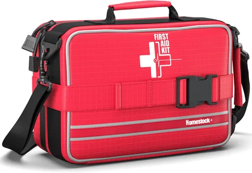 Kit de primeros auxilios con compartimentos etiquetados y codificados por colores, kit médico de emergencia para automóviles, hogar, oficina,