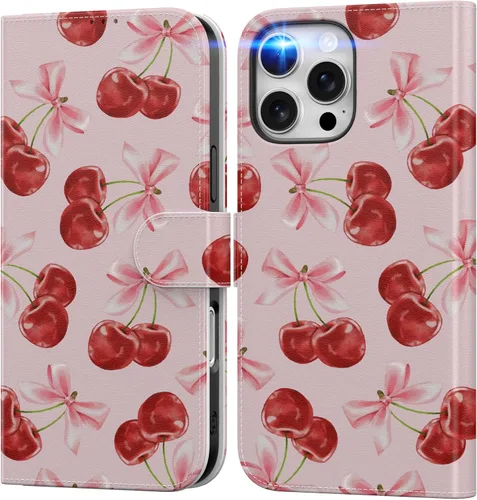 Miniatura 92 de DEENAKIN Funda tipo cartera para iPhone 15 con tarjetero + clip para efectivo, bloqueo RFID, protección contra caídas de grado militar y obras