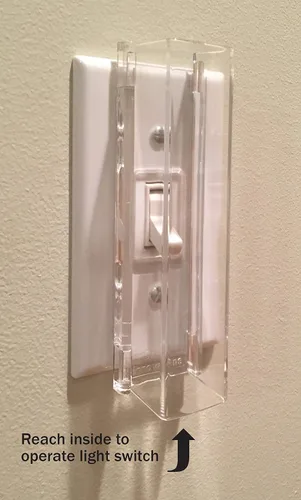 Miniatura 2 de Protector de interruptor de luz a prueba de niños - para interruptores de estilo estándar (palanca de cambio)