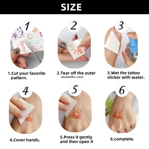 Miniatura 6 de Kit de tatuaje de henna de 10 piezas, calcomanías temporales Adul, patrón de encaje, tatuajes falsos, calcomanías de henna para mujeres y niñas