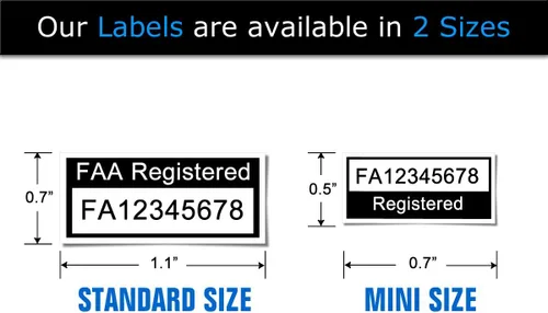 Miniatura 8 de Mavic Air - Paquete de identificación de drones de la FAA - Etiquetas (3 juegos de 3) + tarjeta de identificación de registro FAA UAS para pilotos